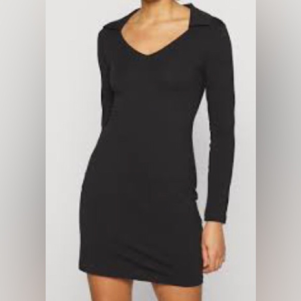 Ambiance Classic Black Long Sleeve Dress